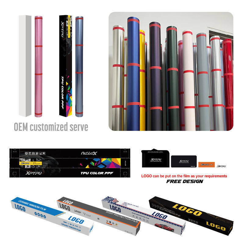 XPTPU Wholesale Top Selling PET PVC High Gloss Color Automotive Wrap Film Vinyl Car Wrap Film Vinyl Wrap - Image 4
